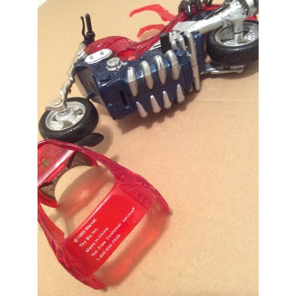 Rare Spiderman Motorbike Motorcycle Bike ToyBiz Vintage 1988 Marvel Superhero - Picture 5 of 7